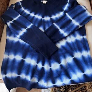 J crew cashmere tie dye sweater